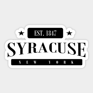 Syracuse Est. 1847 (Standard Black) Sticker